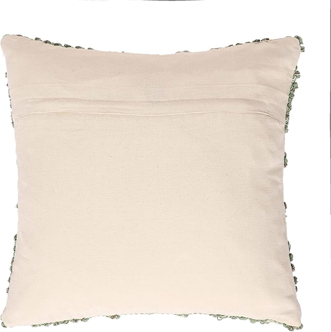 REDEARTH · Boho Textured Throw Pillow Cushion Covers - Woven Tufted Decorative Farmhouse Cases Fall Set for Couch - Sofa - Bed - Dining - Patio - 100% Cotton (18"x18" - Solitaire Lozenge) Pack of 2