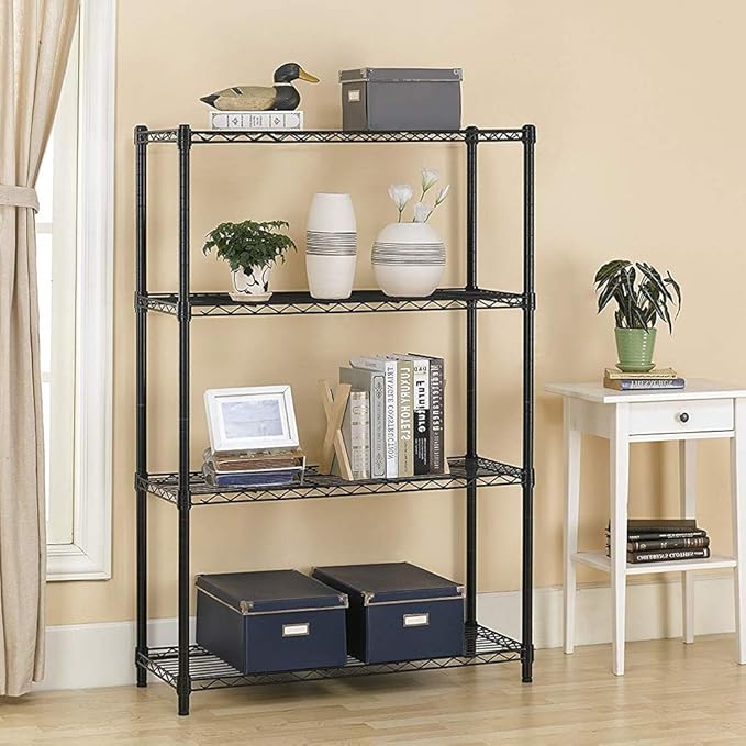 BestOffice 36"x14"x54" 4 Tier Layer Shelf Adjustable Steel Commercial Wire Metal Shelving Rack