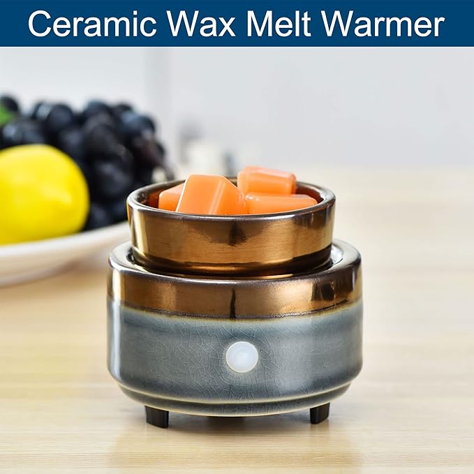 kobodon Ceramic Candle Wax Warmer,Home Fragrance Diffuser, Wax Melter Fragrances Candles Oils, Fragrance Warmer Candles or Wax Melts as Gifts for Mom Grandma Women
