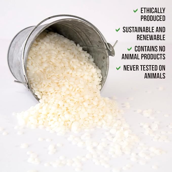 American Soy Organics Freedom Soy Wax Beads for Pillar Candle Making - Natural Candle Making Supplies - Paraffin-Free,Beeswax-Free Candle Wax for Votives, Pillars, Tarts, Tealights and Wax Melts 45lbs
