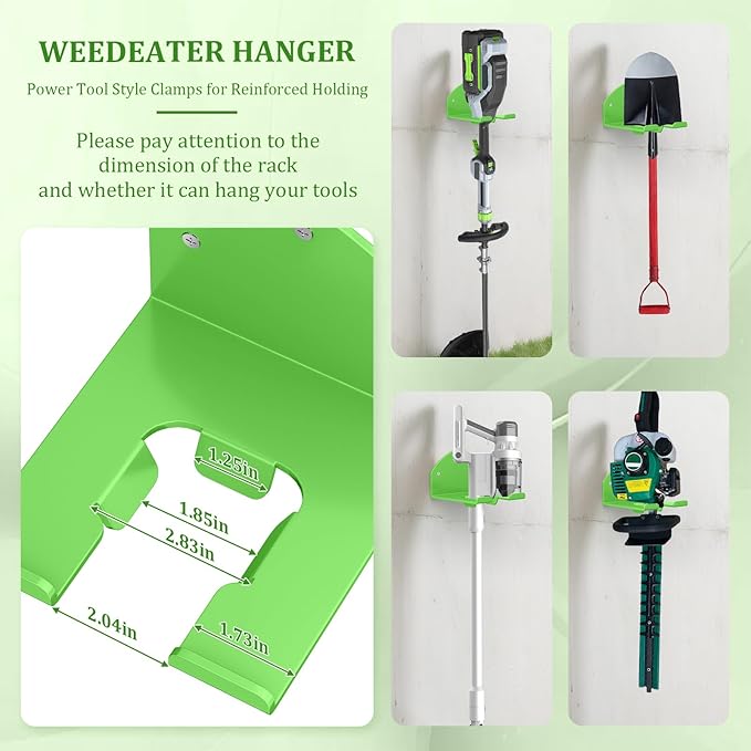 Power Tool Organizer Wall Mount, Lawn Tool Storage Rack for Weed Eater, Trimmer Rack for E.GO Power+ String Trimmer, Battery Powered 1 Pack
