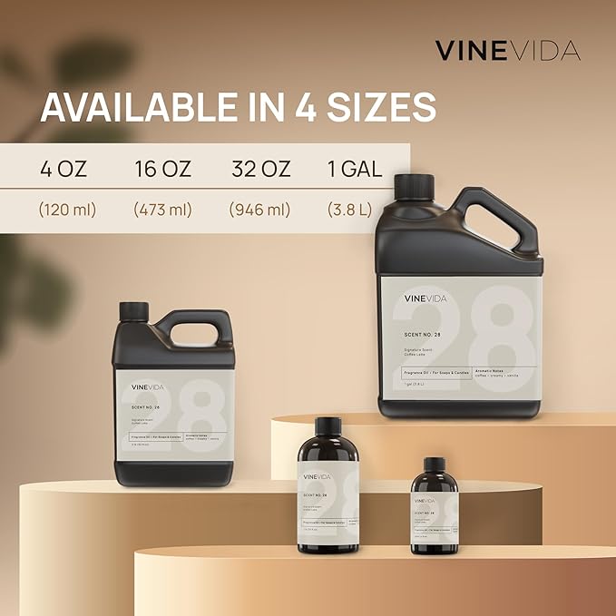 VINEVIDA [128 Fl Oz] Ocean Rain Fragrance Oil for Cold Air Diffusers, Essential Oils for Diffuser Oil Refill & Air Freshener Room Spray