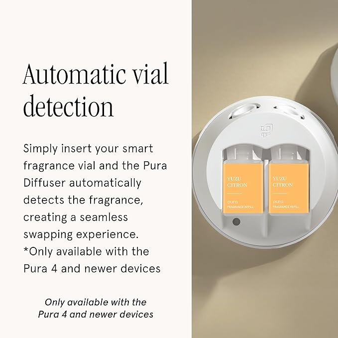 Pura Smart Home Scent Refill - Long-Lasting Premium Fragrance per Refill - Clean Diffuser Fragrance for Home, Office & Apartment - 2 Pack, Yuzu Citron