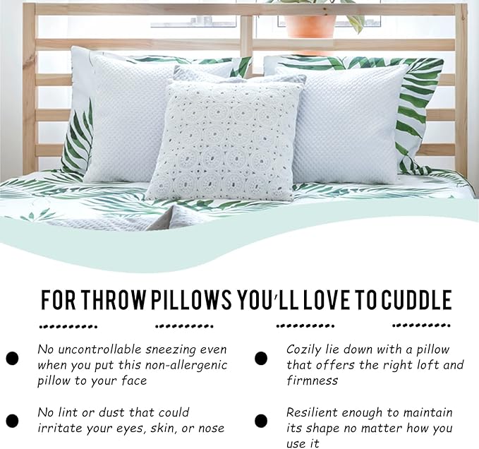 Pillowflex Premium Polyester Throw Pillow Insert - 17x27 - Ultra Soft Large Rectangle Throw Pillow, Couch Sham, Lumbar, Back, Sofa - Machine Washable - Decorative Accent Form - 1 Soft Pillow