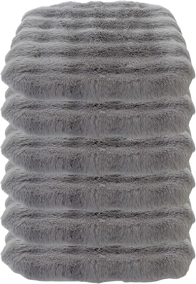 Lifup 6 Pack Square Chair Pads Memory Foam Seat Cushion Soft Cozy Plush Non Slip Thick Pad with Ties and Removable Cover for Dining Room, Office Grey 16 x 16 Inch