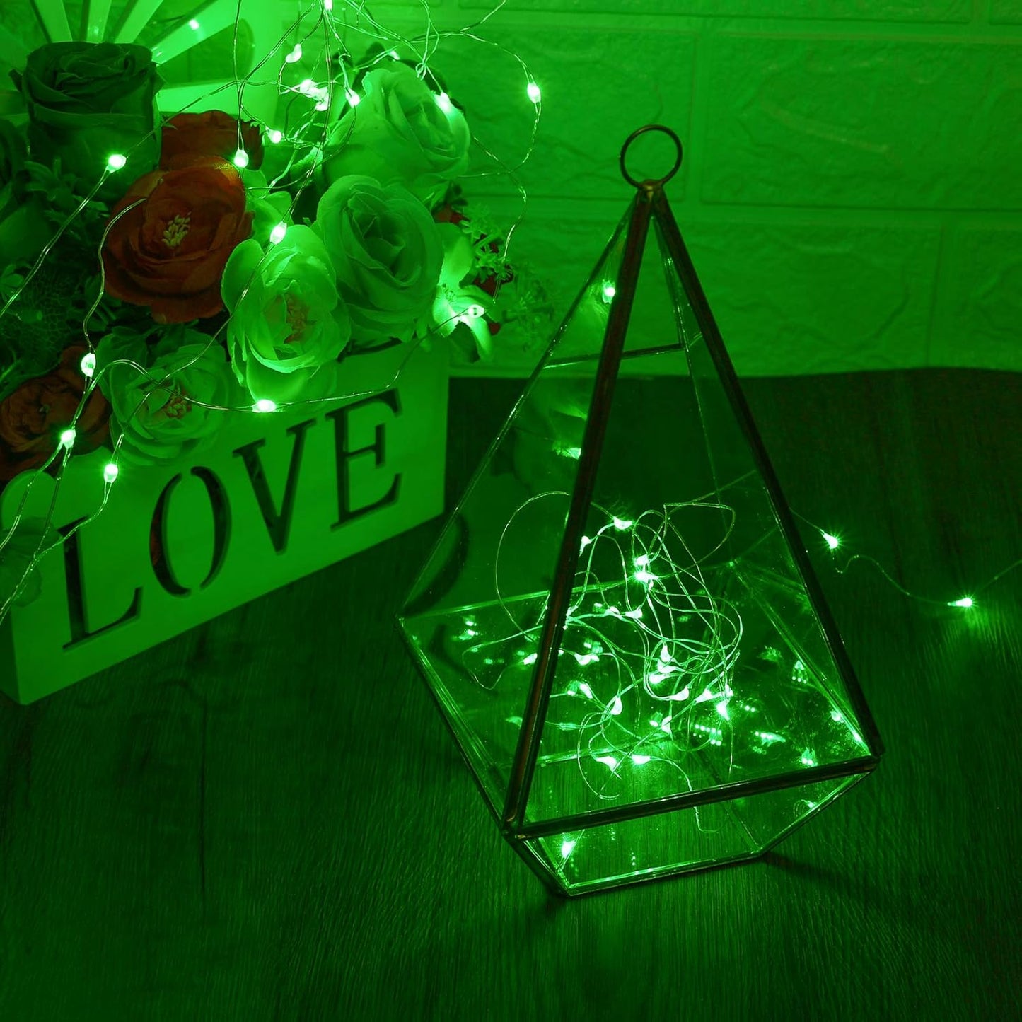 XINKAITE Waterproof LED Fairy String Lights - Starry DIY Decoration for Indoor & Outdoor Parties, Christmas, Holidays (10FT/3Meters, Green)