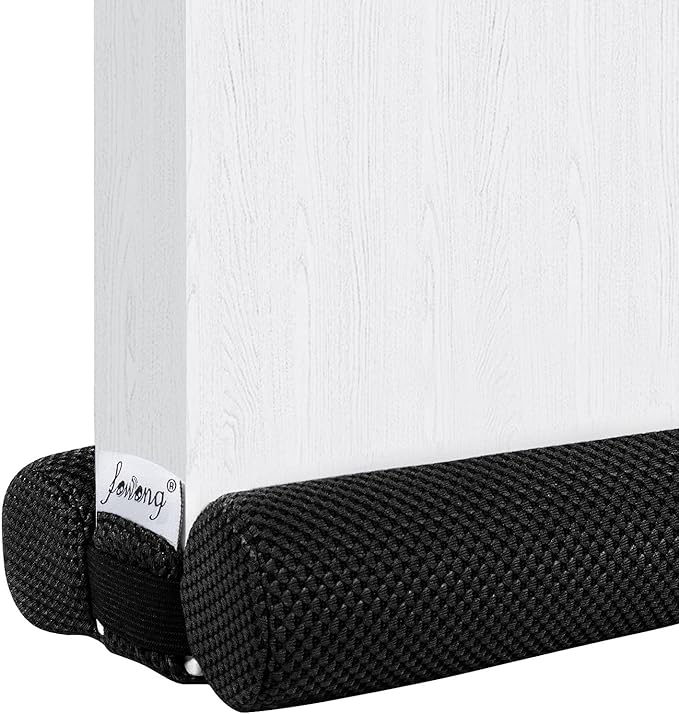 fowong Door Draft Stopper Double Side Adjustable Seal Bottom of Doors 32" + 36" Soundproofing Under Door Noise Stopper for Bottom of Doors