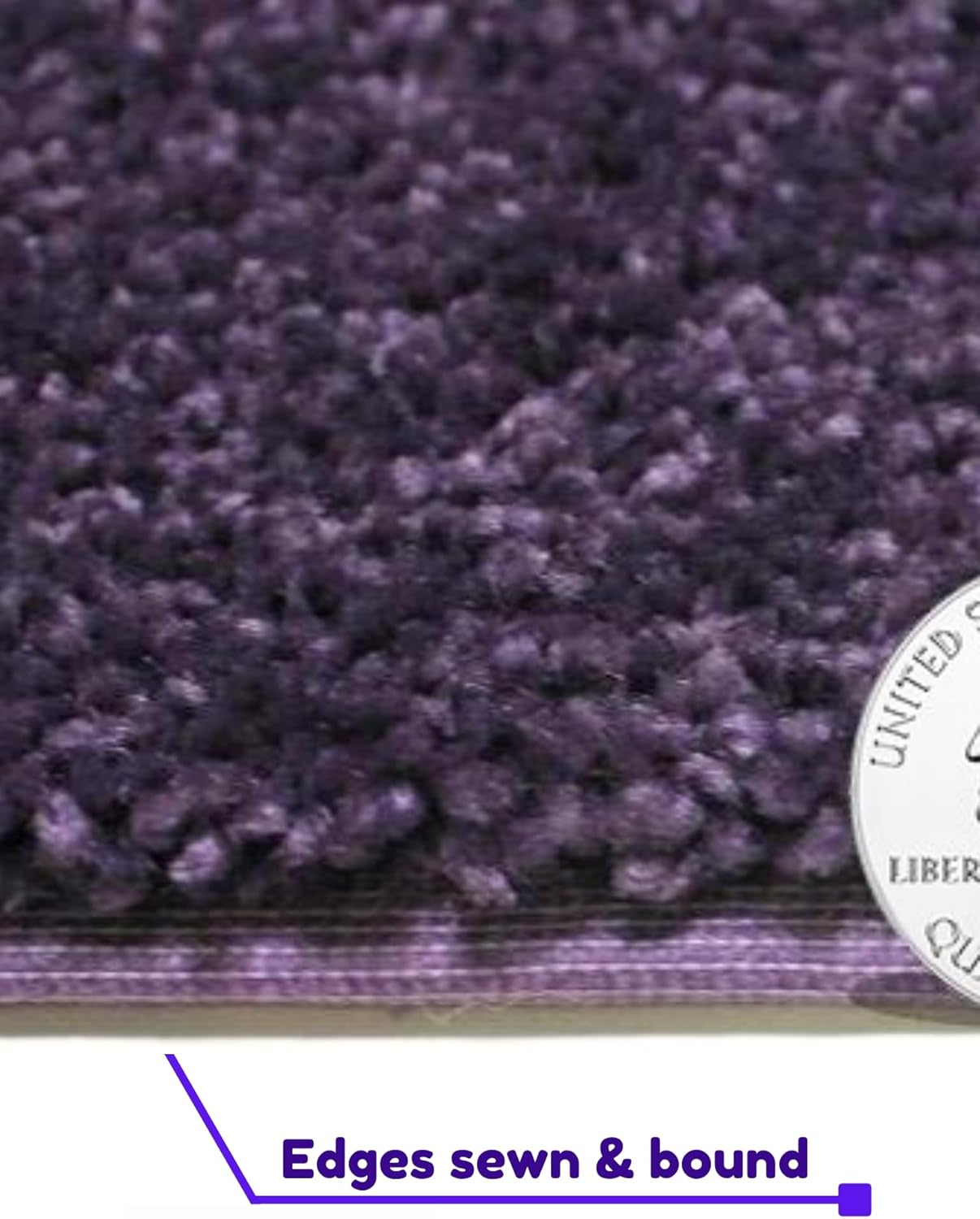 KOECKRITZ Soft and Colorful Kids Classroom Area Rugs (Passes Flammability Pill Test) Many Sizes and Bright Colors to Select from (10' x 14', Eggplant)