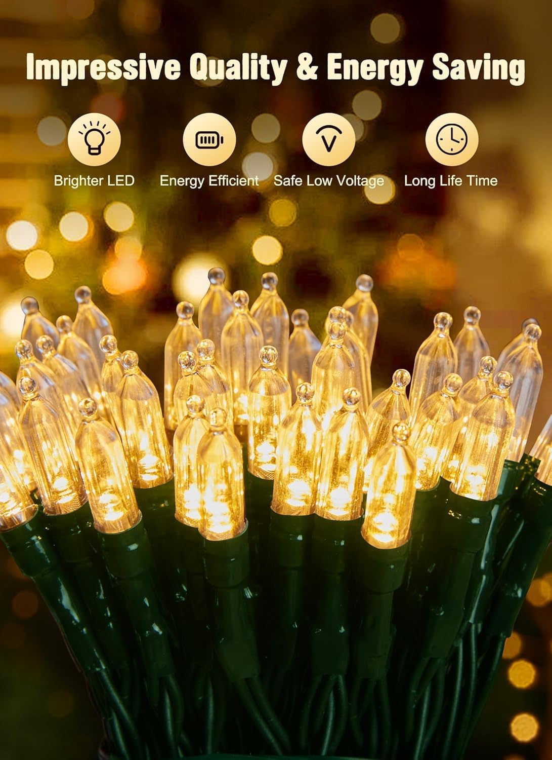 Battery Operated Christmas String Lights, 8ft 20 LED Mini Lights with Timer, Christmas Tree Lights for Indoor Outdoor Bedroom Wedding Party Holiday Xmas Decoration，Warm White