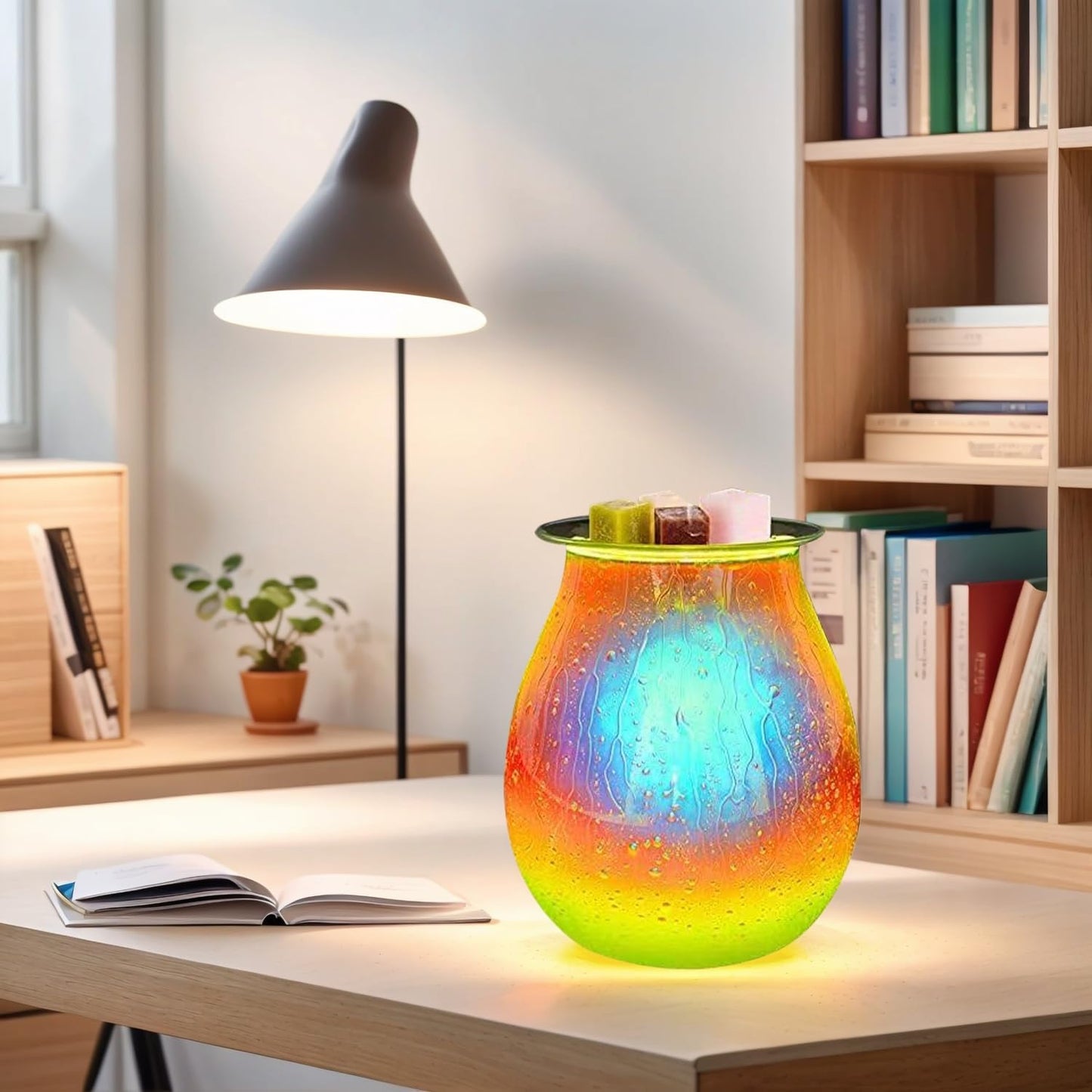 Dicimi Wax melt Heater, Electric Fuel Heater, Glass Wax Heater - for Home, Kitchen, Living Room, Bedroom, SPA (Water Drop)