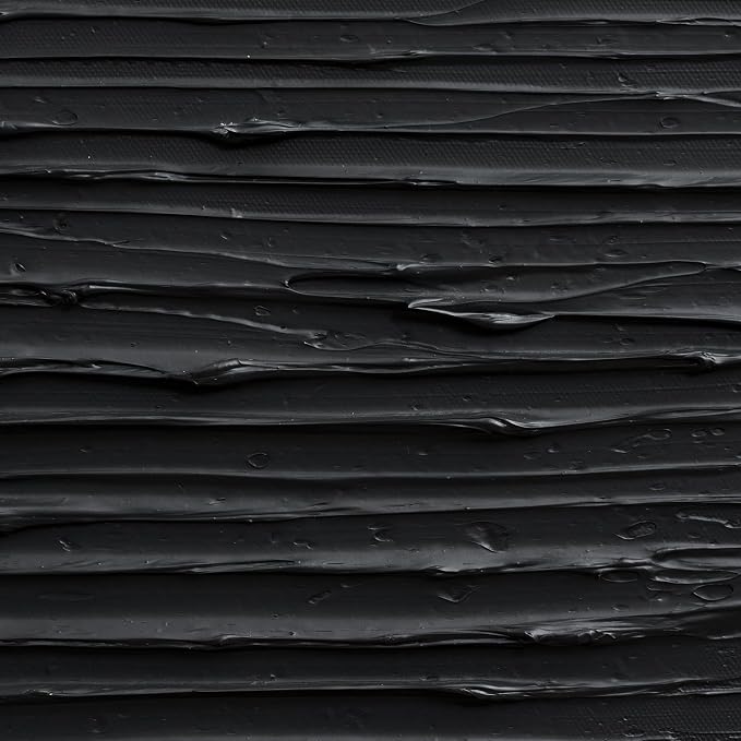 Hand-Painted Black Abstract Canvas Wall Art, Modern Minimalist Oil Painting | Vertical 3D Textured Monochrome Artwork for Living Room Bedroom Office Hallway, Large Ocean-Inspired Wall Decor, 24x36 In