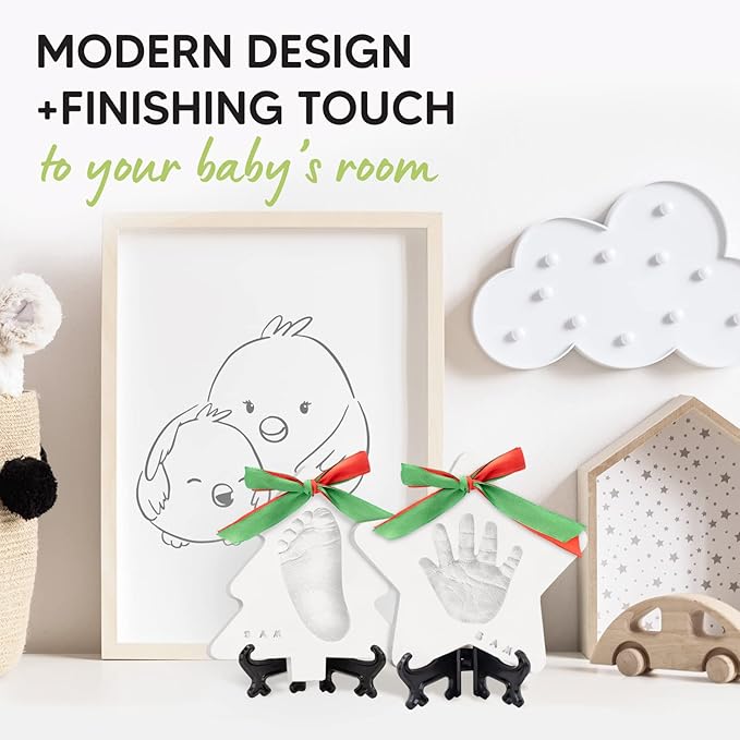 KeaBabies Baby Hand and Footprint Kit and Personalized Baby Gifts - Dog Paw Print Kit - Baby Footprint Kit - Personalized Baby Footprint Kit - Newborn Keepsake Baby Handprint Kit - Baby Handprint