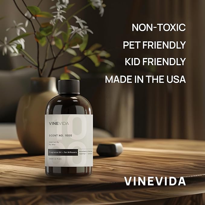 VINEVIDA (4oz) Hotel Fragrance Diffuser Oil - 5 Star Scent for Home - Cold Air Diffuser Oil - Essential Oil No.1001 Inspired by Ritz Carlton (Pack of 2)