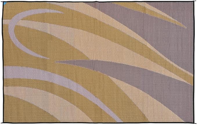 Stylish Camping GA7 Brown/Gold 8' x 12' Graphic Mat