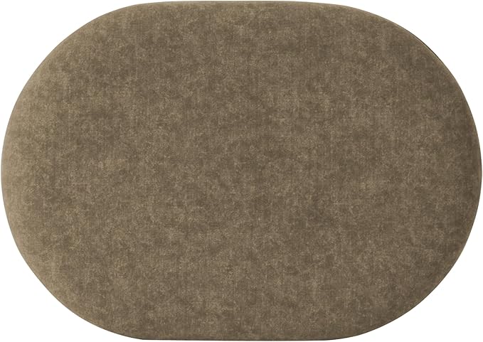 HomePop Quinn Modern Ottoman|Homepop Home Décor|Ottoman for Living Room & Bedroom - Mocha Velvet