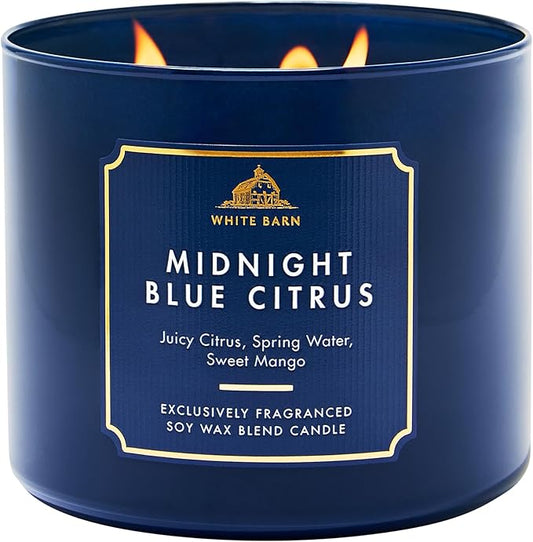 Bath & Body Works Midnight Blue Citrus 3-Wick Candle