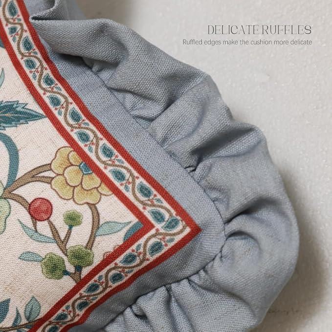 bilin gaier Linen Throw Pillow Covers,20"x12" Set of 2-Flowershadow A | Designer Vintage Elegant Rectangle Pillow Cover,Concealed Zipper,Floral Pattern,Sofas,Bedroom,Living Room,Lounge Chairs