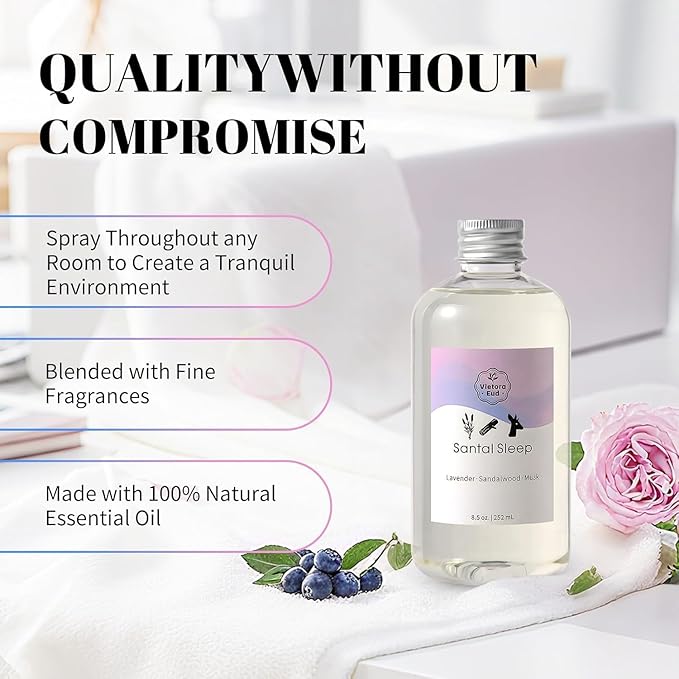 Organic Lavender Essential Oil for Diffuser,Hotel Collection Diffuser Oil Refill(8.5 FL oz) Inspired by Ritz Carlton for Home&Office|Long-Lasting for Machine, Room Spray, Air Freshener, HVAC