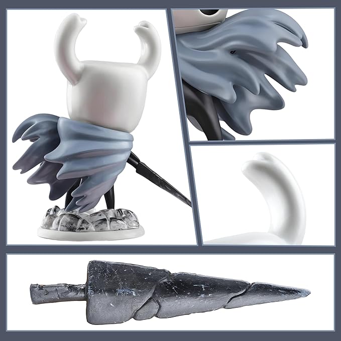 Knight Figure Statue, Hollow Knight Merch Action Figure, Home Decor Cartoon Collectible Figurine, Car Dashboard Ornament Cute Figure Collectible, Popular Game Gift for Enthusiasts. (Knight)