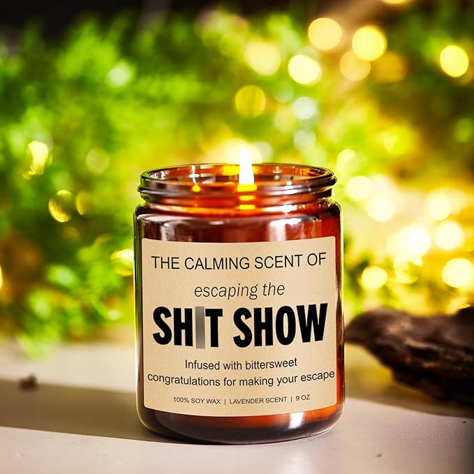 Younift Sarcastic Candles, Going Away, Goodbye, Farewell Gifts for Coworkers - Retirement, Coworker Leaving Gifts for Women, Men - Leaving Job, Moving Away Presents for Friends, Boss, Work Bestie