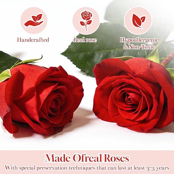 Preserved Roses,Forever Fresh Flowers 7.48in,Gift for Women,Mom,Grandma,Wife,Girlfriend,Sister,and Daughter Perfect for Birthday,Mother’s Day,Valentine’s Day (Mystic Purple2)