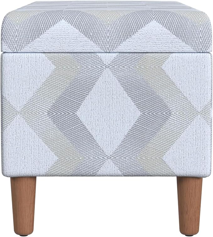 HomePop Malmo 36" Storage Bench - Natural Woven Geo