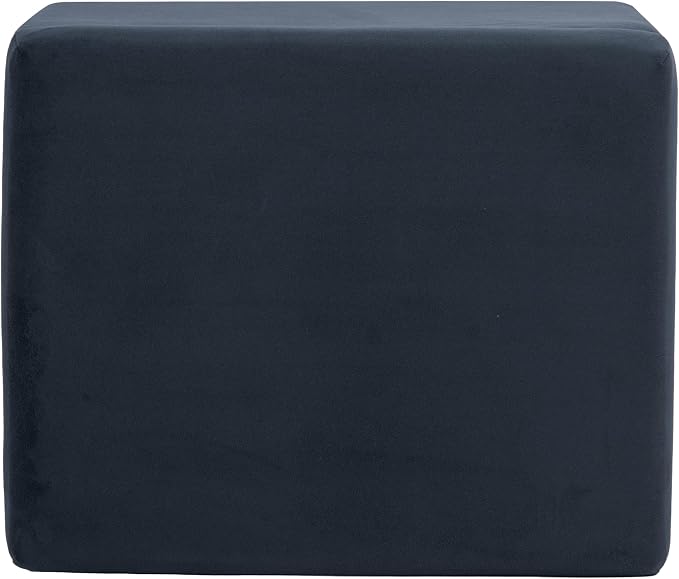 HomePop 22" Medium Rectangular Storage Ottoman - Blue Velvet