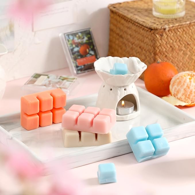 Spring Scented Wax Melts - Spring & Summer Wax Melts,Mix Scented Long Lasting Scented Wax Melts,Natural Soy Wax Cubes for Wax Warmer,Candle Melts Gift, 2.5 oz (6 Pack)