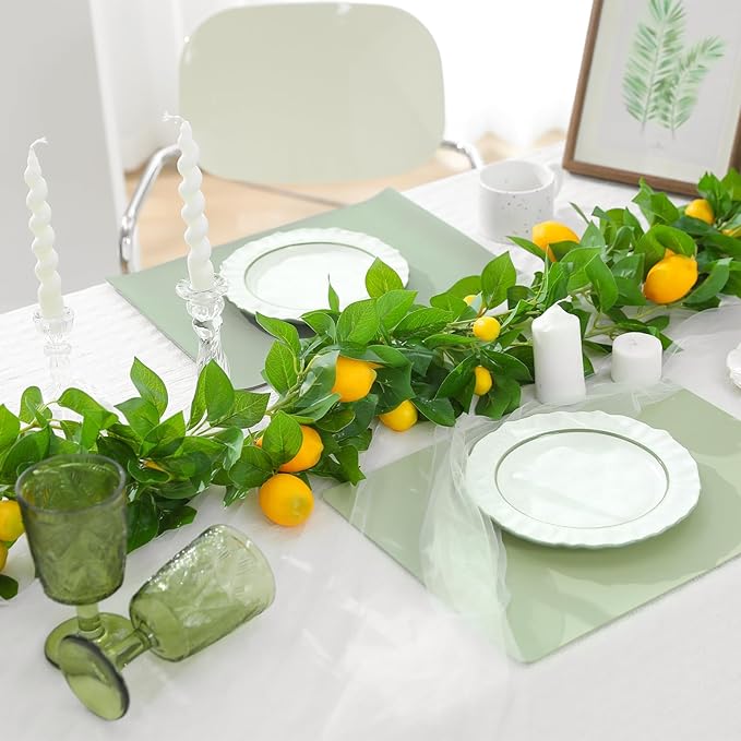 3 Strands Odorless Artificial Vines, 6FT Silk Ivy Garland, Fake Greenery Hanging Plants, Decoration for Party, Wedding, Room. (with LED)