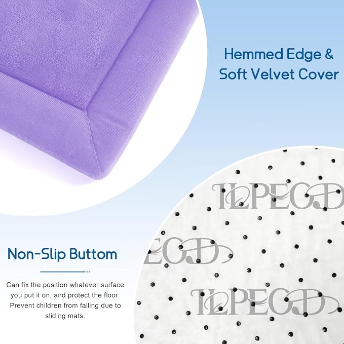 Baby Play Mat for Floor Nursery Muscle Mat Area Rug Playroom Rug 79x110" Elastic Foam 1.3" Thick Crawling Mat for Babies,Toddlers, Infants (Lavender)