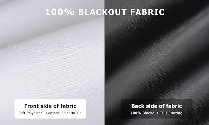 LazBlinds 100% Blackout Roller Shades, No Tools No Drill Cordless Blinds for Windows, Thermal Insulated UV Protection Privacy Window Shades for Bedroom (48''W x 72''H, White)