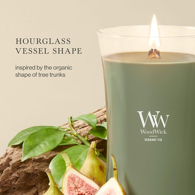 Woodwick Verdant Fig Large Hourglass Candle