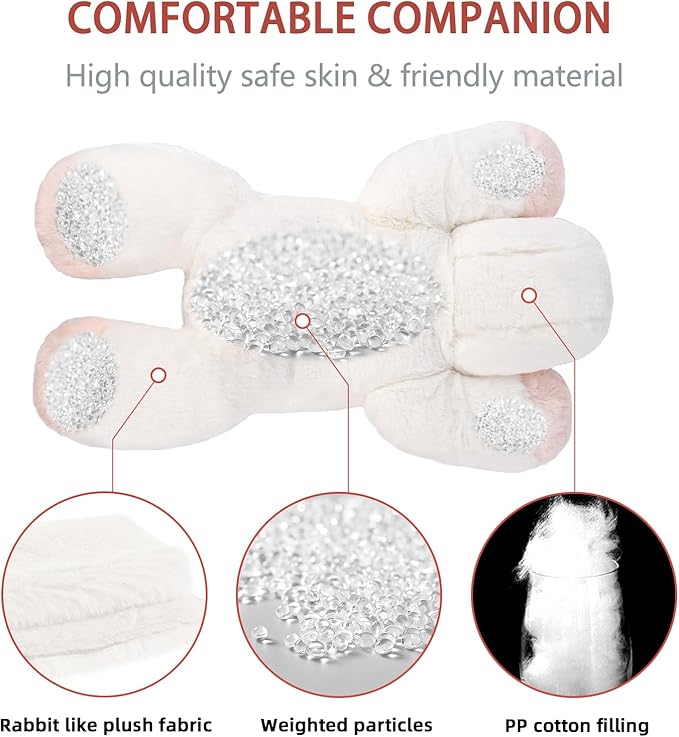 Niuniu Daddy 24" | 5 Pound Unicorn Weighted Stuffed Animals Plush Toy, Large Giant Pillowfort Body Pillow Animal with Kids Adults, Soft Fur Weighted Plushie for Gift Birthday Christmas