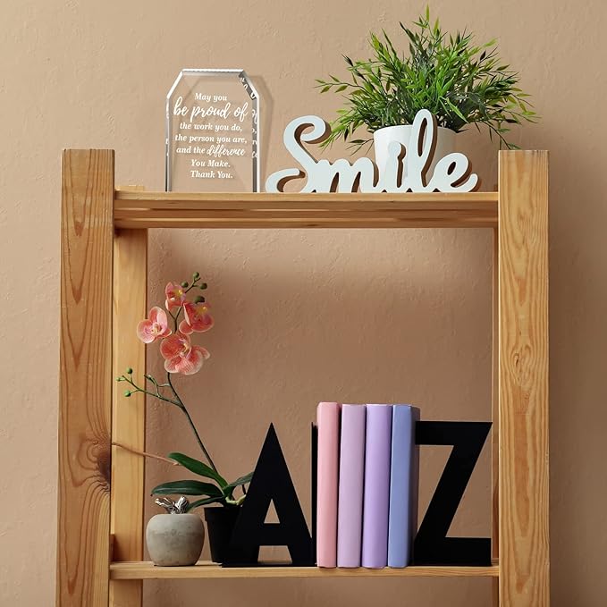 Yinder Thank You Gifts for Women Appreciation Gifts for Coworker Employee Nurse Teacher Leader Boss Inspirational Quotes Acrylic Desk Decor for Home Office Farewell Retirement
