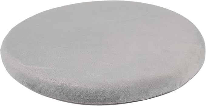 Sigmat 15" Round Seat Cushion, Memory Foam Stool Cushion for Stool Chair Grey