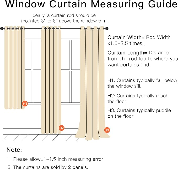 XiDi Beige Curtains with Sheer Overlay for Living Room Bedroom 2 Panels Star Hollow Out 80% Blackout Double Layer Curtains for Kids Girls Room Darkening Grommet Window Drapes with Tiebacks W34 X L54