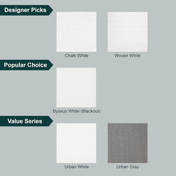 CHICOLOGY Roller Shades, Cordless Blinds, Window Shades for Home, Roller Window Shades, Window Treatments, Door Blinds, Light Filtering Shades, Woven White (Natural Woven), 36"x72"