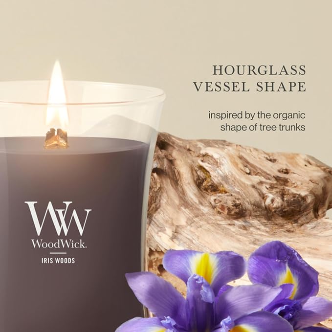 Woodwick Iris Woods Medium Hourglass Candle