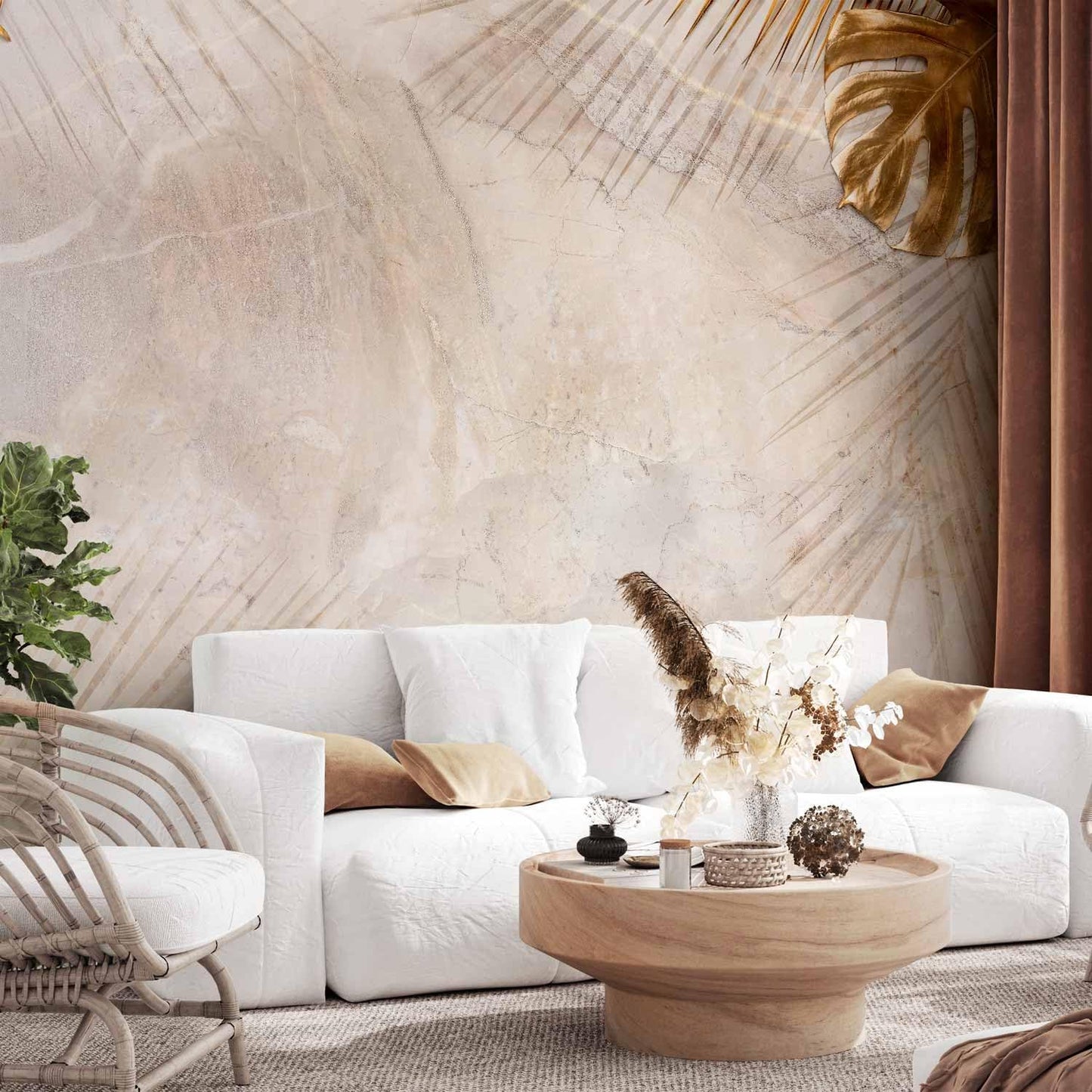 artgeist Premium Wall Mural Tropical Leaves 138x101 in - Non-Woven Wallpaper Fleece Wall Decor Photo Print Picture Image Design Monstera Palm Green Leaves b-C-0788-a-a