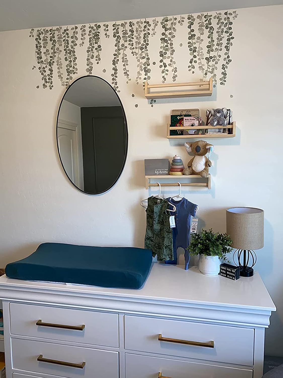 Gneric Floating Shelves for Wall, Burlywood Nursery Book Shelves, 15.7 inch Kids Bookshelf, Wall Shelves for Living Room Bedroom Decor,Kitchen Spice Rack,Bathroom Storage Rack(2 Pack)