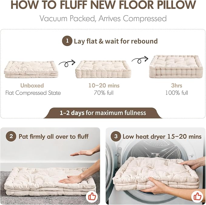 Intelligent Design Azza Floor Pillow, Large Cushions Sitting for Adults, Floor Pillow for Meditation or Yoga, Lustrous Chenille Tufted with Scalloped Edges for Bench/Chair Cushion, 24"x24"x5" Navy