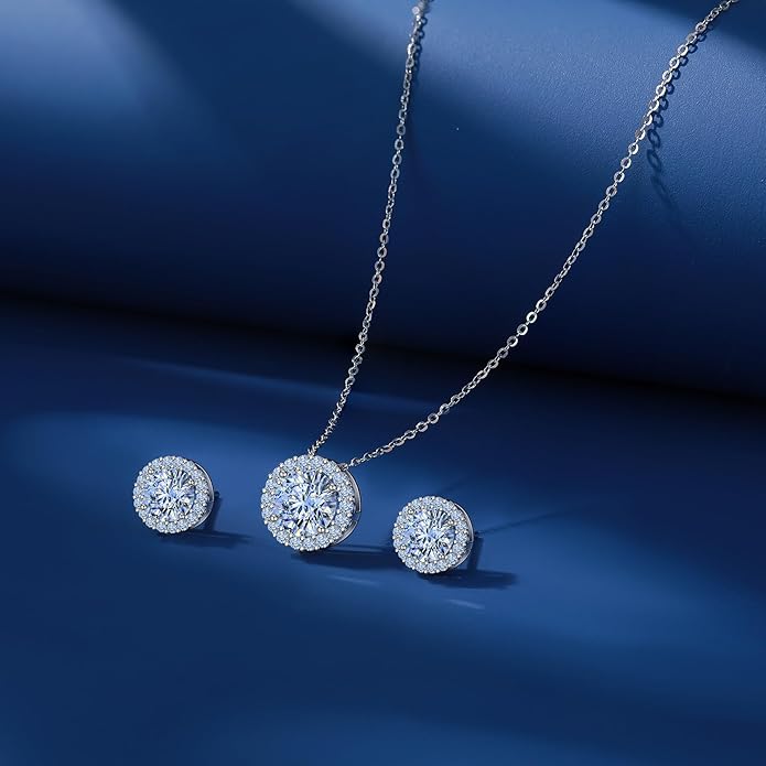 Birthday Gifts for Women-Preserved Roses Jewelry Set 925 Sterling Silver Necklace Earrings,Watches for Women,Wooden Jewelry Organizer-Mother’s Day, Anniversary,Thanksgiving,Christmas,Graduation Gifts