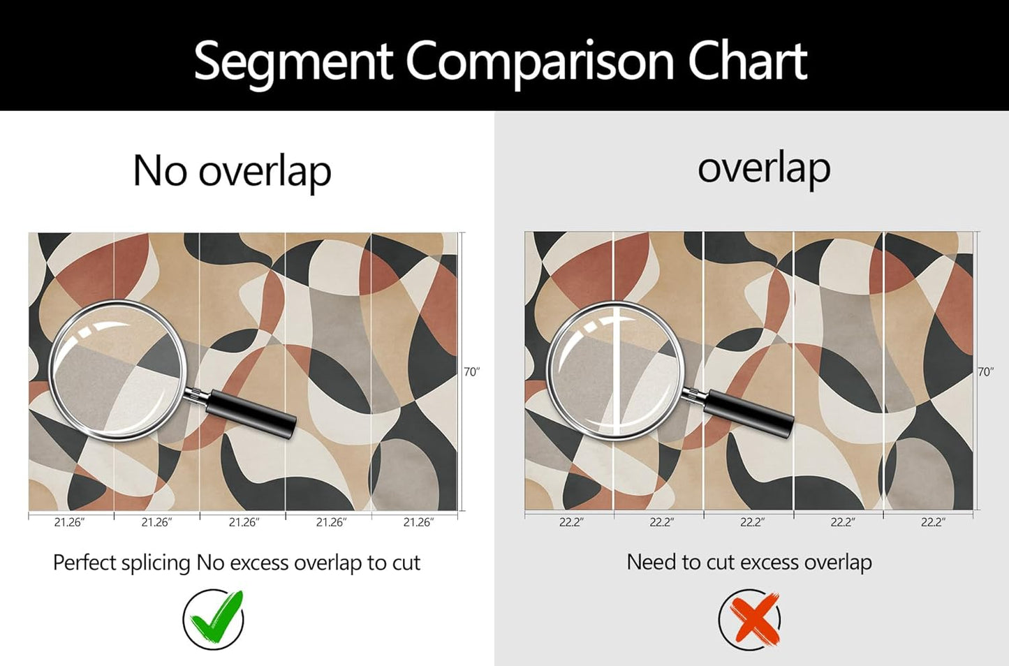 Geometric Abstract Art Wallpaper Mural for Living Room (Not Peel and Stick)