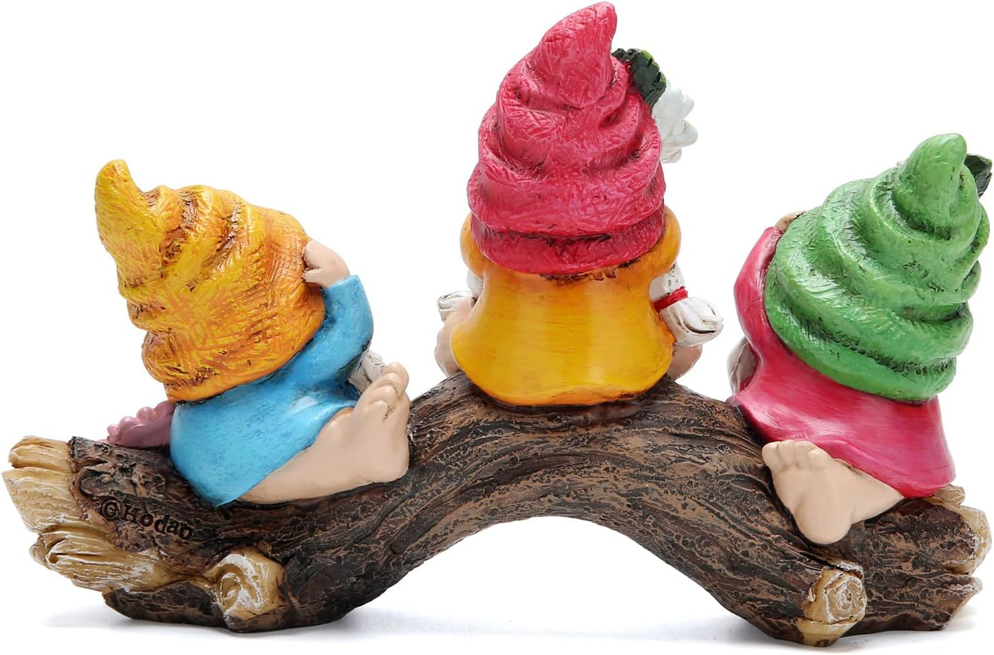 Hodao Spring Hear-No, See-No, Speak-No Gnomes Figurines Decorations Outdoor Flower Gnome Ornaments Decor for Home Table, Garden Yard, Flower Bed Summer Garden Gifts Decor for Mom