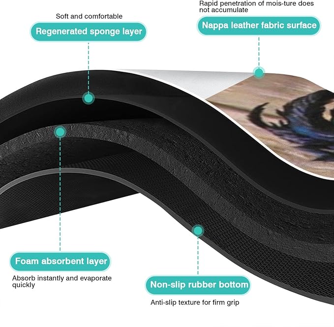 Fun Coffee Mat 31inx17in,Coffee Bar Mat for Countertops,Absorbent Hide Stain Anti-Slip Coffee Bar Accessories Fit Under Coffee Machine Mat,dish Drying Mats for Kitchen