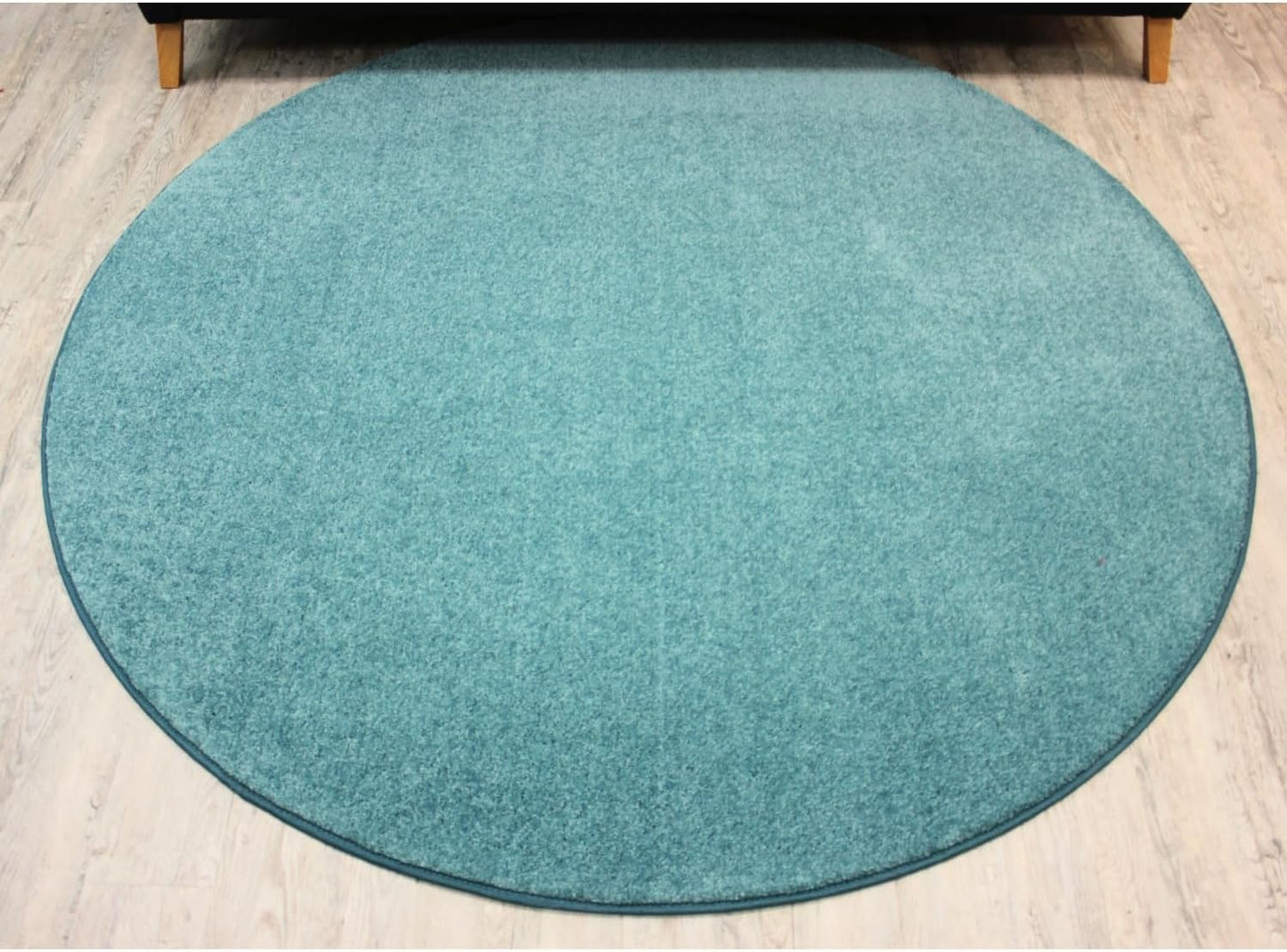 KOECKRITZ Soft and Colorful Kids Classroom Area Rugs (Passes Flammability Pill Test) Many Sizes and Bright Colors to Select from (3' Round, Surf)