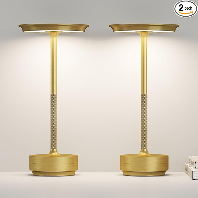 Cordless Rechargeable Table Lamp,LED Portable Touch Battery Table Lights