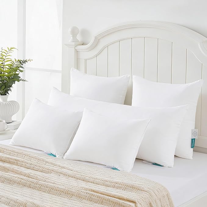 Oubonun 14 x 36 Throw Pillow Inserts - Soft, Plush & Decorative Down Alternative Pillows for Couch Sofa Bed, Machine Washable - White, Pack of 1