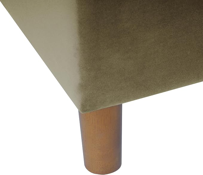 HomePop 24" Dinah Collection Storage Ottoman - Light Sage Green Velvet