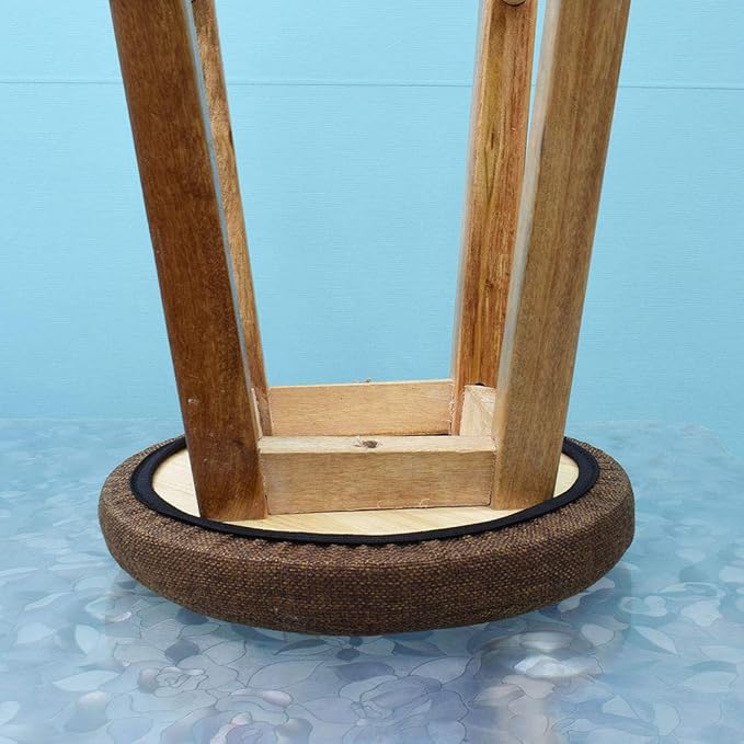 Levoberg Round bar Stool Covers Linen Sponge bar Stool Cushions Round Chair seat slipcovers 13inch/33cm ＃3
